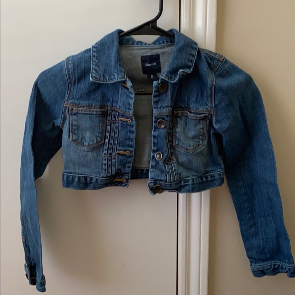 Gap crop denim jacket 8